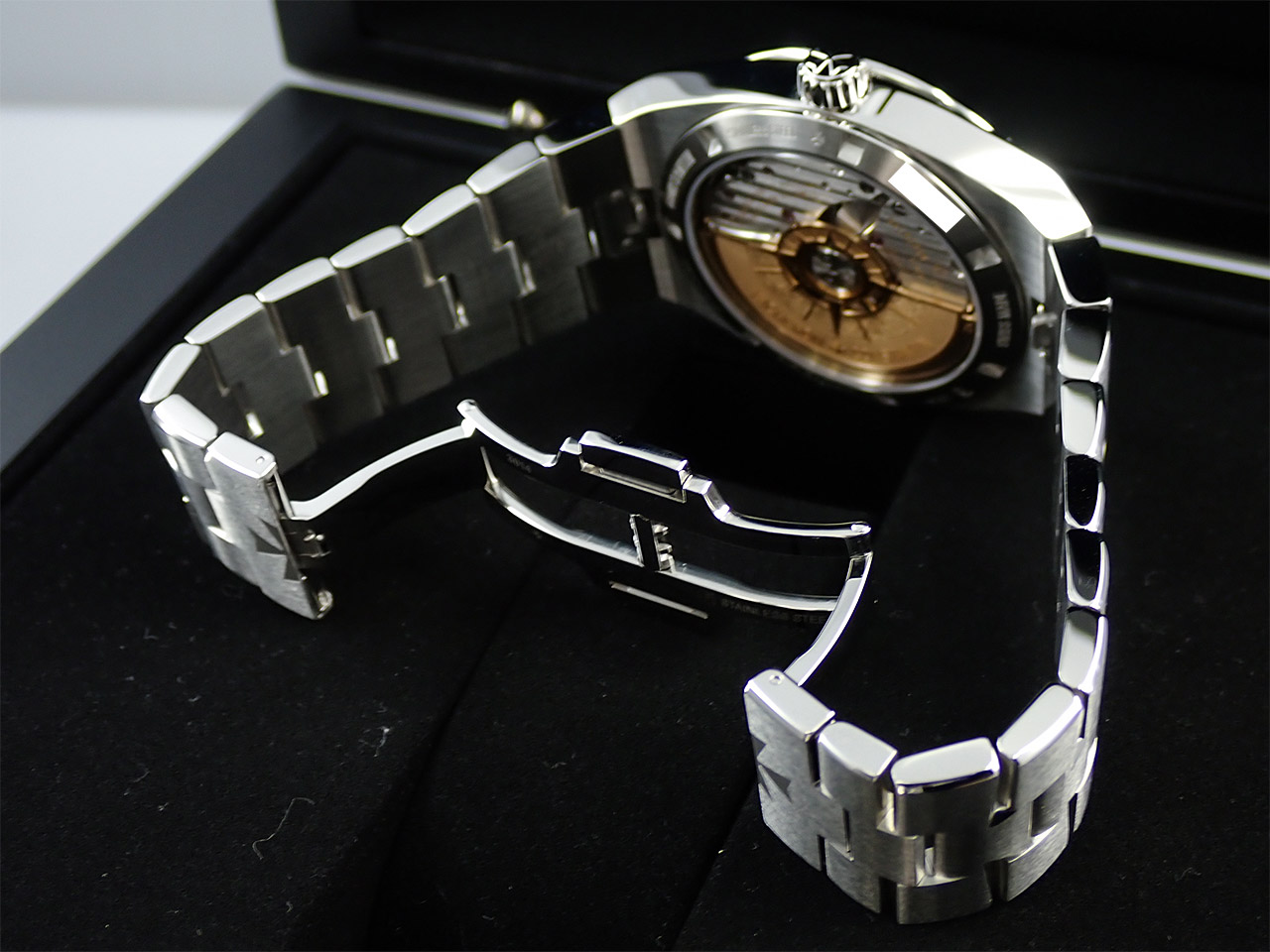 NH36 MODカスタム自動巻き腕時計 オーヴァーシーズタイプ ブラック-